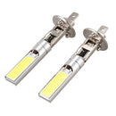 2X H1 Xenon White 6000K 7.5W COB LED SMD DRL Driving Fog Beam Head Light