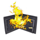 Magic Trick Flame Fire PU Wallet Leather Magician Stage Perform Street Show L0F4