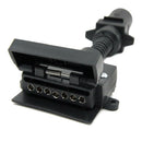 7Pin Plug Adaptor Round Female to Flat Female Trailer Caravan Boat Connector