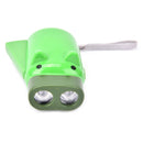 Hand Pressing Power 2LED Pig Flash Light Flashlight Wind-up Dynamo Torch Lamp JR