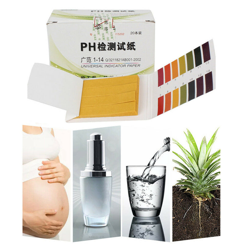 80 PH Tester Paper Strips Water Quality Tester f. Aquarium Fish Tank Testing Kit