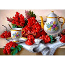 5D DIY Diamond Painting Afternoon Tea Full Round Rhinestone Wall Picture