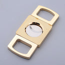 Alloy Cigar Cutter Double Cut Blade Guillotine in Soft Gift Case