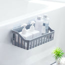 Bathroom Shelf Wall Mounted Storage Basket Punch Free Storage Rack Shower O P9M1