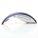 2.4GHz Foldable Arc Wireless Optical Mouse Mice + USB Receiver blue