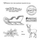 Christmas Transparent Silicone Seal Paper Cutting Mold for Scrapbook (Seal) A