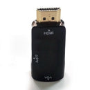 HDMI Male to VGA Female 1080p Video Converter Adapter 3.5mm Audio Cable