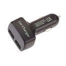 4 in 1 2 Port USB Car Charger Voltmeter Ammeter Thermometer Digital Display