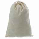 Natural Cotton Drawstring Storage Laundry Tidy Favor Sack Plain Travel Stuf