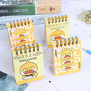 1PC 2021 Cartoon Mini Desktop Paper Calendar dual Daily Scheduler Table Plan Ew
