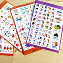 10 Sheets Paper Stickers Photo Album Scrapbook Calendar Diary Planner Stickers