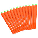 12 Pack Carrot Gel Ink Pen Soft RollerBall Pen Novelty Cute for Office Scho C5D7