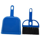 5X(Desktop Keyboard Clean Mini Brush Dust Pan Set Blk Blue K9S1)