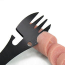Multi-Function Fork Spoon Bottle Opener Can Opener Outdoor Camping Portable Z9Q4