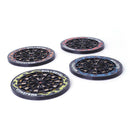 4Pcs Dart Cup Beverage Kitchen Mats Utensils Board Beer Styled Anti-slip 6EAT