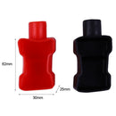 2pcs Car Battery Negative Positive Terminal Covers PVC Insulating Protector
