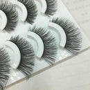 Luxury 5 Pairs Soft Cross Long Thick False Eyelashes Nautral Handmade Eye Lashes