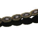 Retro 1920s  Applique Beads Headband Bride Girls Flapper Headpiece