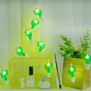 Cactus Shape LED Lamp String Copper Wire Christmas Party Wedding Home Decor
