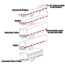 1* Conspicuity Grade Diamond Tape Tractor Trailer Truck Reflective Tape X2B8