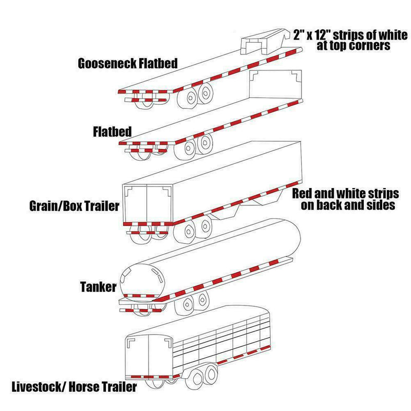 1* Conspicuity Grade Diamond Tape Tractor Trailer Truck Reflective Tape X2B8