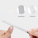 20.2*1.9cm Metal Stainless Steel Nail File Double Sided Manicure Pedicure