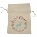 1 meter creamy-white Canvas creative Christmas Christmas deer pattern stora Q9U8