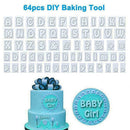 64Pcs Fondant Cake Alphabet Letter Cookies Biscuit Mold T1Q9 Embosser Sta C4J6