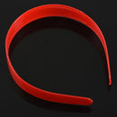 Ladies Red Plastic Teeth Hair Hoop Headband Ornament