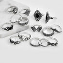 15 Pieces Finger Stack Rings For Women Bohemian Style Friends Party Decorations