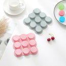 9 Cavities Cylindrical Mold Handmade Soap Silicone Mold DIY Cake Chocolate Cr Gw