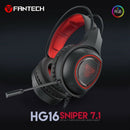 1X(FANTECH HG16 Pro Gaming Headset 7.1 Channel RGB Gaming Headset