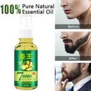 New Men Natural Facial Hair Growth Treatment Grow Mustache Eyebrows Beard F S4B2