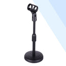 Desktop Microphone Stand Adjustable Height Disc Microphone Stand Portable