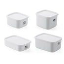 Plastic Refrigerator Fruit Crisper Microwave Oven Lunch Box Rectangular Sma