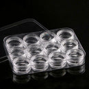 12 Grids Nail Storage Box Art Alex Transparent Organizer Makeup Beauty Tool A