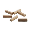 M3 x 16mm Female Threaded Brass Hex Standoff Pillar Spacer Nut 25pcs