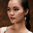 Ethnic Earrings Jewelry Simple Retro Crystal Earrings Temperament Long Para