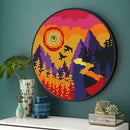 Sun Set Diamond Painting Coffee Tassels Special Shape Full Drill Home Decor