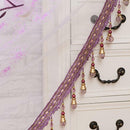 200x100cm Rose Beads Tulle Voile Window Curtain Drape Panel Scraf Valance Sheer