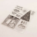 Silicone Clear Stamp Transparent Rubber Stamps DIY Scrapbook Christmas tree  Z