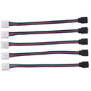 10PCS 10mm 4 Pin Male Female PCB Connector Cable For RGB 5050 3528 LED Stri Nw