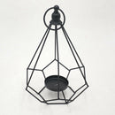 Diamond Shaped Tea Light Metal Candle Holder Candlestick Wedding Decor Black