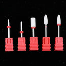 Set Of 10 Ceramic Drill Bits For Reshaping Acrylic UV Nails For