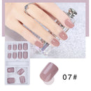 24pcs Solid French False Nails Art Acrylic Full Cover Tips Manicure Gl%!