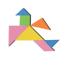 7 Piece Rainbow Color EVA Tangram DIY Foam Brain Puzzle Kids Educational Toys TO