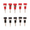 10 Pcs Black & Red Premium Copper PA Banana Plug Connectors Banana Jack Socket