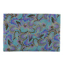 50cm Peacock Tail Pattern Cotton Fabric for Kimono Cheongsam Pillows Home Crafts