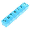 Daily Pill Box Organizer Portable Travel Case 7 Day Weekly Am Pm Planner OZ