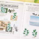 45Pcs/set GreenTree Stickers Forest DIY Craft Stickers Paper Adhesive Stick F1S7